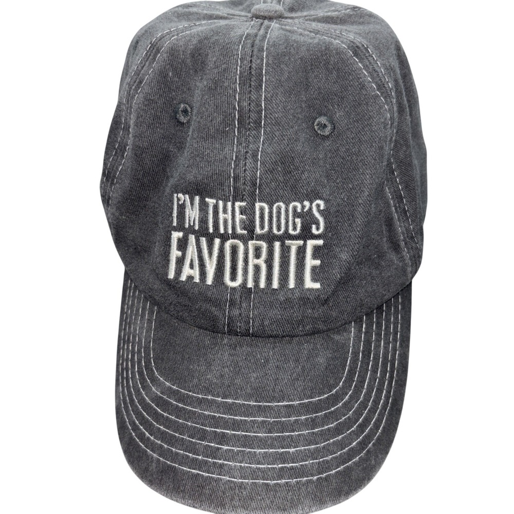 The Dog's Favorite Baseball Cap Primitives by Kathy Grey Distressed Adjustable